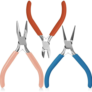 Custom Logo Stainless Steel Best Supplier Jewelry Tools Mini <b>Pliers</b> <b>Set</b> Cutters Needle Long Nose Beading Repair Tools - Product Image 1