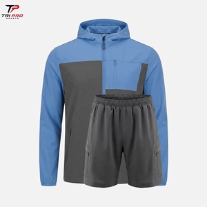 Chaqueta Cortavientos Deportiva Tri Pro Sports TPS-2 para Hombre, Unisex, 100% Poliéster, Ligera, Cortavientos, Informal, Holgada, con Cierre de Cremallera, de Dos Piezas - Product Image 3