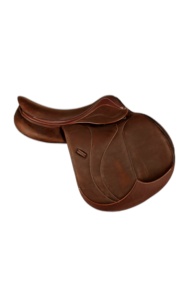 Silla de Doma Inglesa de Cuero Marrón con Estructura de Madera y Herrajes de Latón, Ajuste Ajustable, Asiento Acolchado, Personalizada para una Monta Cómoda - Product Image 6