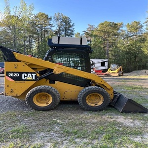 รถตักล้อยาง CAT 262D เครื่องยนต์ดีเซล สีเหลือง สำหรับงานหนัก อุปกรณ์ก่อสร้าง - Product Image 3