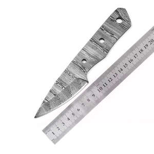 Cuchillo Skinner de Acero de Damasco Hecho a Mano Personalizado de Venta Caliente con Mango de Resina y Madera, Cuchillo de Caza de Hoja Fija, Compatible con OEM - Product Image 5