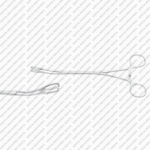 Pince thoracique de qualité hospitalière à mâchoires ovales courbées à cliquet, instrument chirurgical VATSMIS en acier inoxydable - Product Image 6