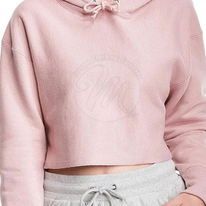 Hoodies crop top à faible MOQ, dernier style, tissu doux, nouveau design, en vente en ligne - Product Image 4
