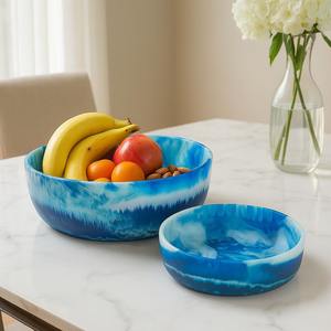 Bol en résine époxy de qualité supérieure, idéal pour la table à manger, le comptoir de cuisine et la présentation décorative - Product Image 5