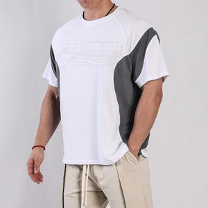 T-shirt décontracté pour homme en coton uni, coupe classique, col rond, respirant, séchage rapide, écologique, manches courtes, sportif - Product Image 3