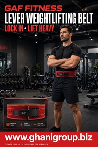 Ceinture de musculation GAF Fitness Leverlock 13 mm en cuir et acier antidérapante, tailles personnalisables, ajustement universel, logo, musculation - Product Image 6