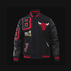 Fabricant de vestes universitaires, veste pull universitaire personnalisée, maillot de football pour hommes, veste de baseball vierge pour hommes en gros - Product Image 4