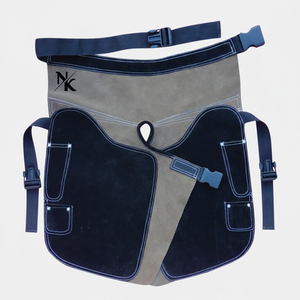 Delantal de Cuero Vacuno Marrón Oscuro de Alta Calidad, Reutilizable, Sostenible y Duradero para Herradores, para Uso en Hospital de Caballos/Cuidado Equino - Product Image 1