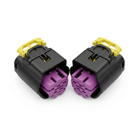 Capteur de débit d'air Jinhang5p-HL, 5 broches, étanche IP67, connecteur magnétique trapézoïdal femelle en cuivre et nylon 5A 12V pour borne de voiture