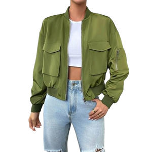 Blouson Bomber Femme Confortable Personnalisable Broderie Camouflage Style Décontracté Imperméable Respirant Fermeture Éclair Vêtement d'extérieur - Product Image 1
