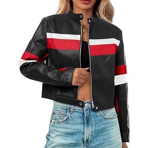 Women <b>Leather</b> <b>Jacket</b> Premium <b>Real</b> <b>Leather</b> Biker Moto Coat Slim Fit Fashion Winter OEM ODM Wholesale - Product Image 1