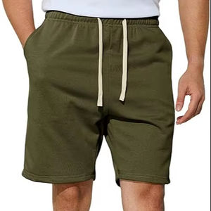 Hot Selling Custom Logo Men's Double <b>Layer</b> 100% Cotton Eco-Friendly Breathable Anti-Wrinkle Quick Dry Sports Shorts Workout - Product Image 5