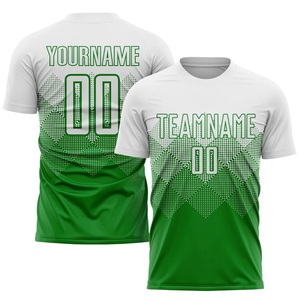เสื้อฟุตบอลคุณภาพสูงแบบกำหนดเองสำหรับผู้ชาย ดีไซน์ย้อนยุค เสื้อฟุตบอลแบบซับลิเมชั่น ขายส่งเสื้อฟุตบอลสโมสร - Product Image 1