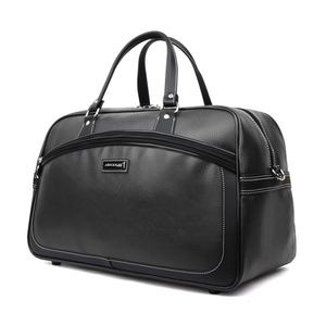 Made in Korea Lightweight Large Capacity PU Leather Weekender Boston <b>Duffel</b> <b>Bag</b> with Polyester Lining GE_4243 - Product Image 2