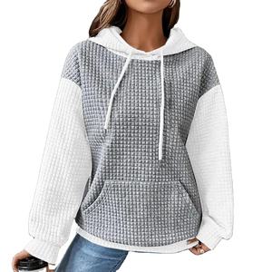 <b>Women's</b> Casual Loose Pullover Sweatshirt Long Sleeve <b>Turtleneck</b> Knit <b>Tops</b> O Neck Comfortable Autumn Color Hoodies Printed Terry - Product Image 4