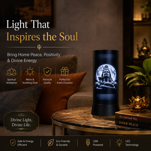 Lord Shiva <b>LED</b> Table Lamp Modern Mahadev Moonlight Night Lamp Spiritual Home Temple Bedroom Decorative Ambient <b>Lighting</b> Gift - Product Image 3