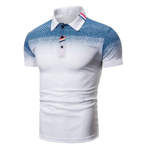 Camisetas Polo de Manga Corta para Hombre, Tejidas, Cómodas, de Poliéster, con Logotipo Personalizado, Anti-Pilling, para Verano, Venta Caliente - Product Image 4