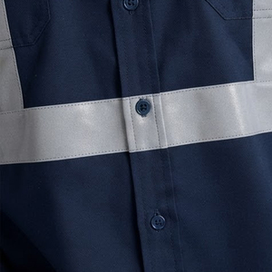 Camiseta de Trabajo de Alta Visibilidad para Hombre, Nueva Llegada, Logotipo Personalizado, Reflectante, Manga Larga, Transpirable, de Secado Rápido, con Bolsillos Delanteros - Product Image 6