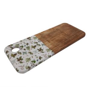 Wooden Chopping <b>Block</b> Rectangle Shape With Handle Natural Finish Kitchen Cutting Board Acacia Wood Material Cheese Cutting Board - Product Image 2