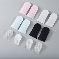 Semelles intérieures invisibles en gel de silicone pour chaussures formelles, rehaussement de 2,5 cm, respirantes, amortissantes et absorbant les chocs