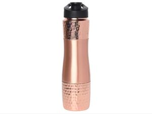 Double Wall Metal Water <b>Bottle</b> with Straw <b>Sipper</b> 1000ml Eco-Friendly Disposable for Ayurveda Health Benefits - Product Image 2