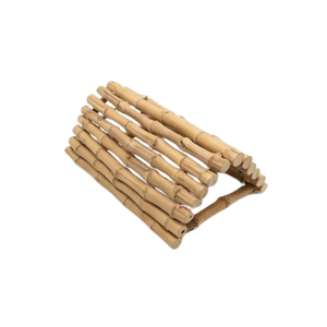 Natural Bamboo Liana Wood Multi Step Bird Perch <b>Ladder</b> Cage Mount Standing Platform <b>Small</b> Medium Birds Wholesale Dekor Asia - Product Image 3