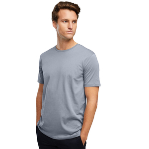 T-shirt d'été décontracté pour homme, coupe ample, épaules tombantes, en coton respirant, idéal pour les activités de plein air et le quotidien - Product Image 2