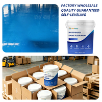 Peinture époxy pour sols, revêtement de sol en ciment époxy, prix d'usine, haute qualité, revêtement de sol époxy auto-nivelant à base d'eau