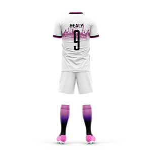 Uniformes de Fútbol Deportivos Transpirables de Alta Calidad, Impresión Digital, Mangas Cortas, Material de Malla/Poliéster, Personalizados en la Parte Delantera - Product Image 2