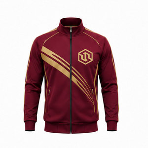 Ensemble de survêtement de sport de luxe pour homme |   Veste de sport respirante et tendance à séchage rapide, pantalon de jogging |   Hiver 100% Polyester - Product Image 3