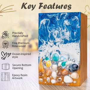 Decorative Wooden Ashes Box with Engraving Luxury Wooden Memorial Keepsake Urn by AYAANS - Product Image 5