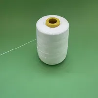 Fil de fermeture de sac en polyester élastique teint à 100 % (Ne 12/4) pour broderie et point de croix, couture de sacs tissés en PP pour farine