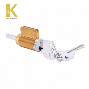 Serrure de porte personnalisée, cylindre en laiton, 5 goupilles avec gorge KW, finition chrome satiné, sécurité de porte - Product Image 3