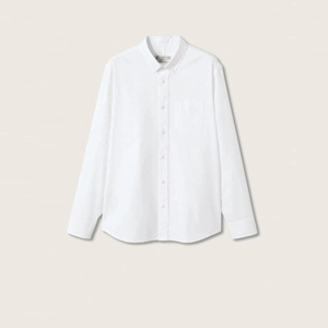 Chemise Henley en coton et lin pour homme, style hippie décontracté, col montant, manches longues, pour la plage - Product Image 5