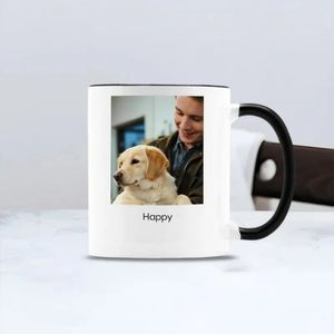 Mug en céramique personnalisé de 11 oz avec photo et texte de votre animal de compagnie – Contacter le vendeur avant de commander - Product Image 4
