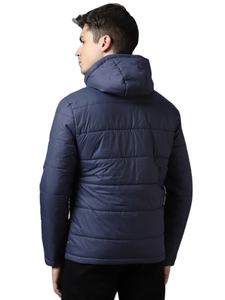 Chaqueta Acolchada Impermeable Personalizada al por Mayor, Chaqueta con Cierre, Cálida, Estilo Urbano, Lavada, Unisex, con Cuello Alto y Capucha - Product Image 3