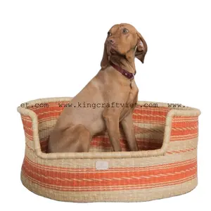 Handmade Pet Products Seagrass Weaving Cat House Dog House Ken from King Craft Viet Supplier