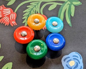 Candy Pop Resin Knob Set Colorful Glossy Cabinet Pull Modern <b>Retro</b> Drawer Handle cabinet knob creative home <b>decor</b> - Product Image 6