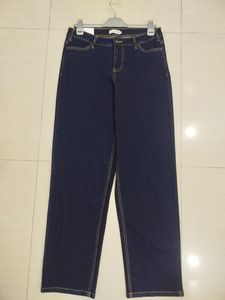 <b>Men</b> Organic Hemp Washed Straight <b>Jeans</b> Loose Fit Midweight Dark Blue Formal <b>Trousers</b> OEM Service - Product Image 1