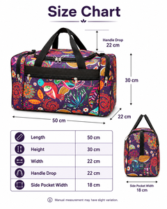 Bolsa de Viaje Deportiva de Gran Capacidad con Diseño Floral y de Aves Coloridas, Estilo Hip-Hop, para Fin de Semana - Product Image 4