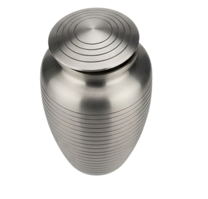 Grey Pewter Finished Classic Metal <b>Ashes</b> Storage Jar Cremation Urns Memorial <b>Keepsake</b> <b>for</b> Adult Burial Funeral - Product Image 4