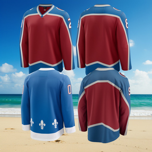 Camiseta de Hockey sobre Hielo Bordada al por Mayor, 100% Poliéster, de Secado Rápido, con Nombre y Número Personalizados, Birlag Sports - Product Image 4