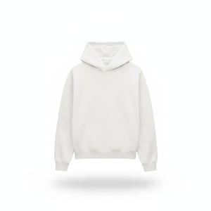 Sudadera con Capucha Off-White para Hombre, Corte Holgado, Manga Larga, con Cordón Ajustable, Forro Polar de Algodón - Product Image 1