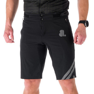 Pantalones Cortos Bermuda de Lona Negros para Hombre, Cintura Alta, Cierre con Cordón, Transpirables, Casuales, con Logotipo Frontal y Bolsillos Tipo Cargo - Product Image 6