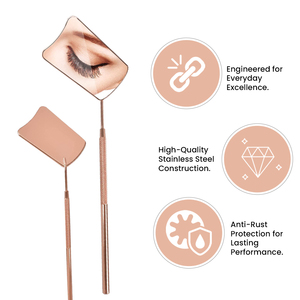 High Quality Custom Eyelash Mirror for eyelashes Beauty Accessories Lash Mirror Custom Logo OEM ODM Beauty <b>Tools</b> - Product Image 6