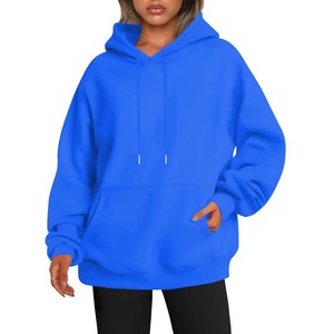 Sudadera con Capucha Extra Grande para Mujer, con Tela de Felpa Suave, Capucha con Cordón Ajustable, Mangas Largas, Bolsillo Delantero Tipo Canguro - Product Image 1