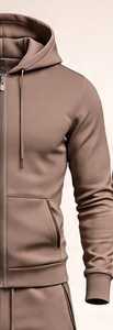 Conjunto Deportivo Shagaf para Hombre, Cómodo, Bordado, de Secado Rápido, para Invierno, 100% Algodón, Informal, con Logotipo Frontal, 380g, Cuello Alto - Product Image 3