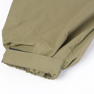 New Custom Printed High-Visibility Reflective Canvas Rain <b>Jacket</b> Company Logo <b>Mandarin</b> <b>Collar</b> Front Zipper Closure Waterproof - Product Image 6