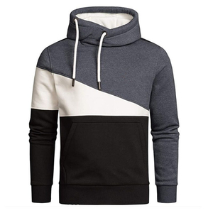Sudadera con Capucha para Hombre, Diseño Color Block, Corte Regular, Informal, Tejido de Algodón, para Otoño - Product Image 3