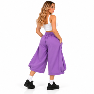 Factory Price Women Baggy Sweat <b>Shorts</b> Trending Y2K Oversized Wide Leg <b>Shorts</b> Wholesale Solid Color Stylish Womens <b>Culottes</b> - Product Image 6